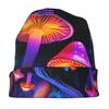 Colorful Mushrooms Adult Knit Beanie with Style Fits Effortlessly Into Seasonal Wardrobes and Pairs Well with Jackets or Casual Looks