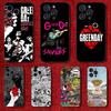 G-Green Day Phone Case For iPhone 6,17,16,15,14,13,12,11 Plus,Pro Max,XS,X,XR,SE,Mini,8,7,Soft Silicone Black Cover