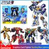 Zhan Gao X Card Fighter: Blue Lightning Shadow Knight Transforming Robot Car Toy