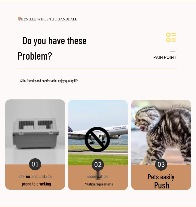 Lightweight Portable Cat Travel Cage - Breathable and Compact Pet Carrier