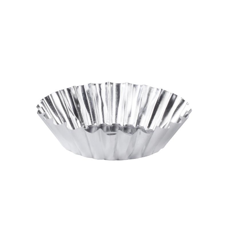 10PCS Lace Egg Tart Molds Aluminum Alloy Portuguese Tart Pan Cake Pie Mold Baking Tools