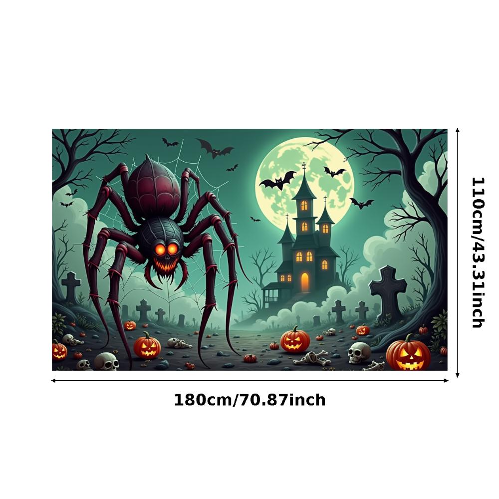 Holiday Banner Lanterns Party Prop Halloween Decor Dark Theme Scary Prop For Night Event Haunted House Holiday Event