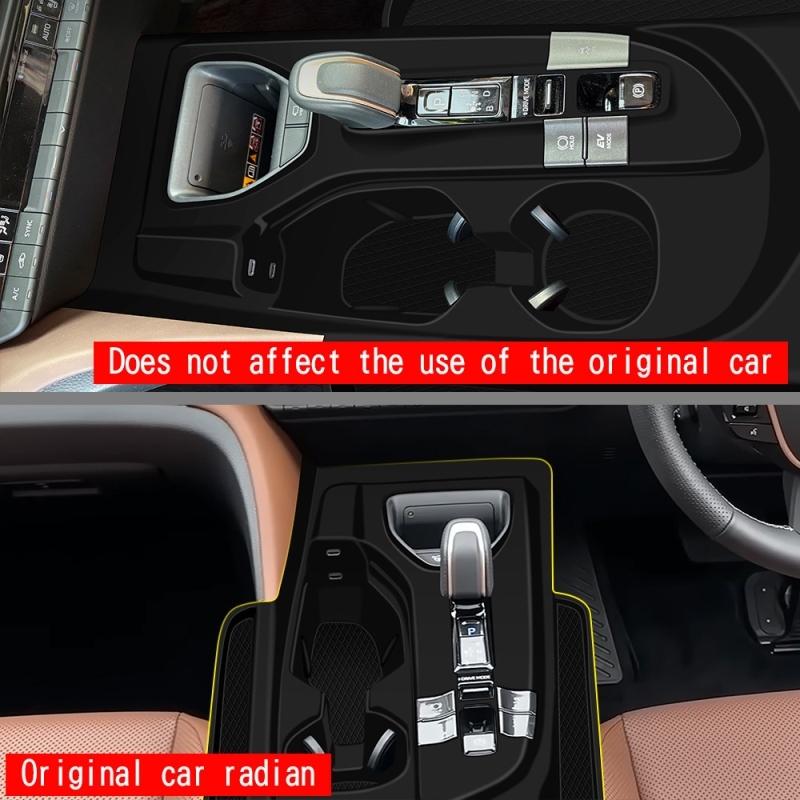 For Toyota Crown Crossover 2024 2025 silicone Interior Accessories Central control gear shift panle water cup holder cover