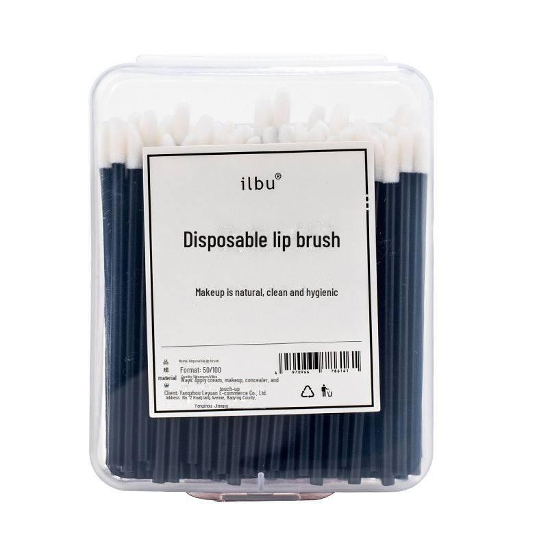 

Портативная одноразовая кисточка для губ в индивидуальной упаковке для точного макияжа губ. Идеально подходит для губной помады, блеска для губ и макияжа лица. Regular Rod, 50 Pieces, Box чёрный