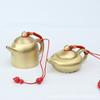 Brass Small Teapot, Stall, Small Copper Ware Ornament, Metal Copper Handicraft, Office Tea Ceremony Tea Set, Pure Copper Handle Pot
