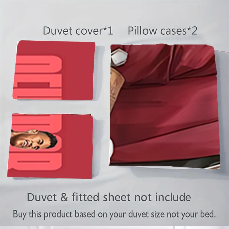 3Pcs Neymar Jr Football Legend Bedding Sets For All Sizes New 3D Printed Bed Cover Comforter Duvet Cover Pillowcase Bedroom Decoration