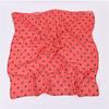 Stylish Black Dotted Small Square Scarf for Men and Women Neckerchief Headscarf Trendy Dotted Neck Scarf Square Scarves