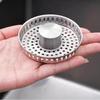 1pcs Stainless Steel Filter Screen Bounce Core Universal Press Type Sink Kitchen Sink Vegetable Washing Basin