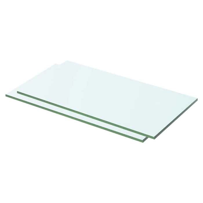 Maison Exclusive - Panneaux d'étagère 2 pcs Verre Transparent 50 x 20 cm