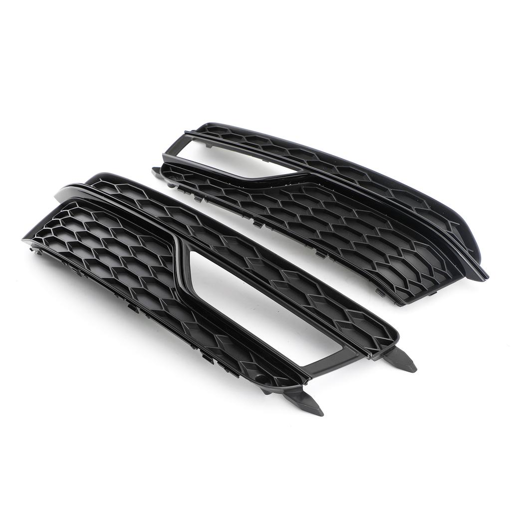 Paar Nebelscheinwerfer vorne Schwarze Ziergitter Grill 8T0807681K 8T0807682K Passend für A5 S-Line S5 2013-2016