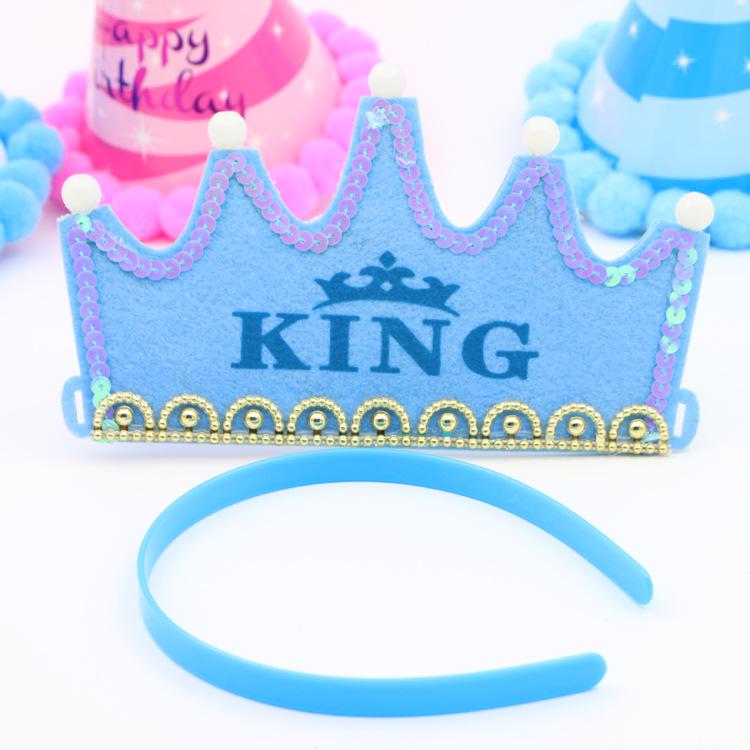 LED-Blinkender Geburtstagskronenhut für Kinder – Leuchtendes Party-Accessoire