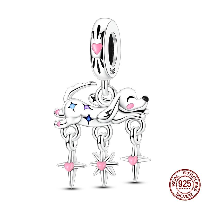 Original Charm Copper Three Colors Of Camellia Perfume Charm Beads Fit 3Mm Original Bracelet For Women Diy Fine Jewelry Gift