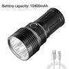 4*P90 High Power LED Flashlight USB Rechargeable Strong Light Torch High-brightness Lantern 12000 Lumens 120W Powerful Lamp