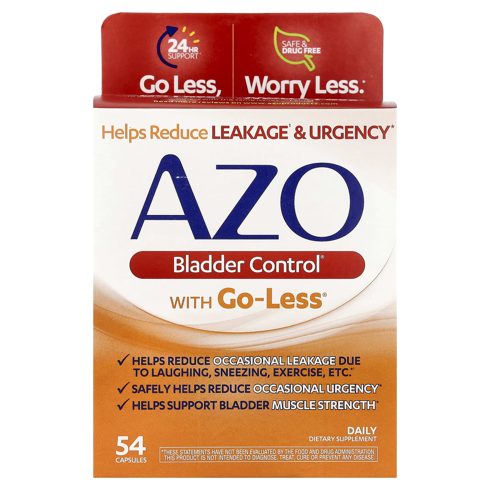 

Bladder Control® with Go-Less®, 54 Capsules