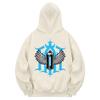 Khc0066 Graffiti Fleece Hoodie - Cream