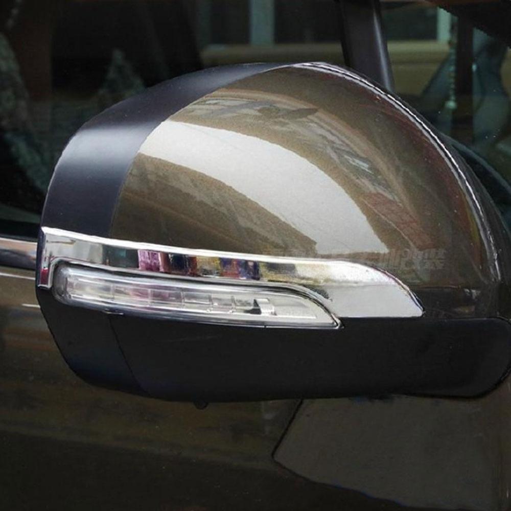 For Peugeot 3008 2013 2014 2015 Side Mirror Anti-Scratch Sticker Rearview Mirror Cover Strips Styling Exterior Accessories