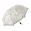 Flower Shaped Design Dual-use Folding Umbrella Lightweight anti-UV Protection Brolly  Travel