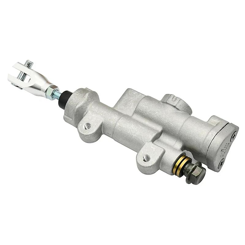 A03E-Motorcycle Rear Brake Caliper Master Cylinder Pump W/Oil Hose For Honda CR125R CR250R CRF250R CRF450R 2002-