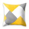 Sandstone Simple Yellow Pillow Geometric Pillow Case Plush Car Living Room Sofa Pillow Nordic