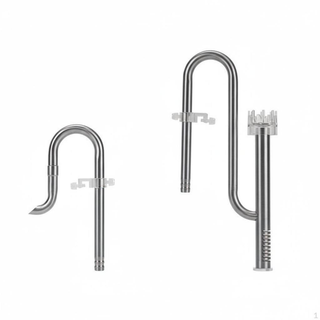 Aquarium Inflow Outflow Pipe Kit Rust Resistant Surface Skimmer Set Easy to Clean Canister