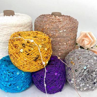 50g/Top Örme Pamuklu İplik Bebek Örgü Buz İpek İplik Payet İplik Hobi Kendin Yap Malzemeleri