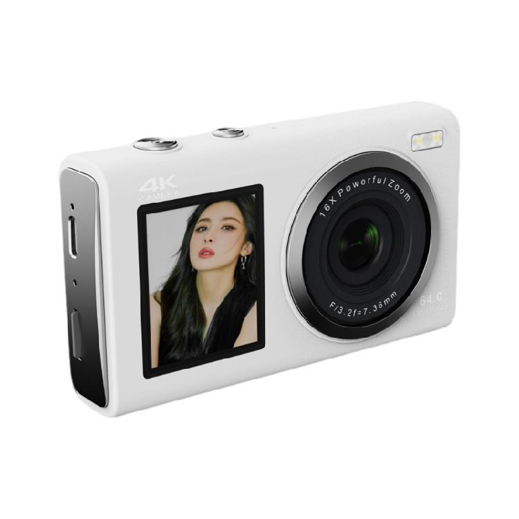 Teens Digital Camera 4K Double Screens 80MP Auto Focuses Multiple Filters Long Battery Compact Travel Design