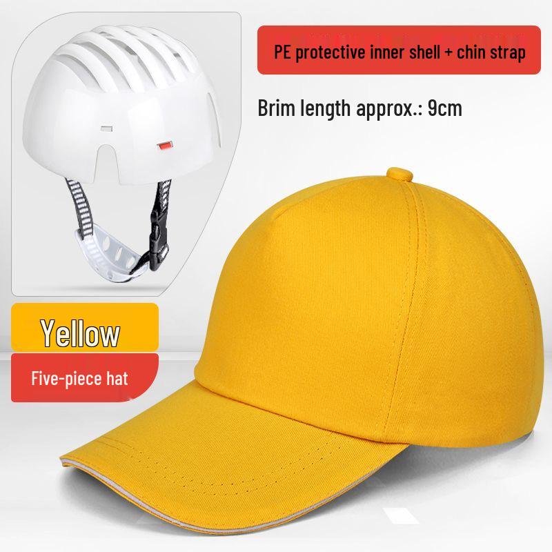 Lightweight Anti-Collision Breathable Duckbill Safety Helmet for Workshop and Worksite, Baseball Cap Style with Logo.