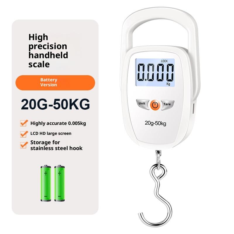 Wide Handle Portable Hanging Scale 11kg Digital Fishing Scale High Precision Multi-Function Weighing Scale for Home/Luggage