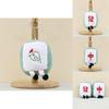 Cute Plush Mahjong Keychain Adorable Animal Charm Red Middle Toy Doll
