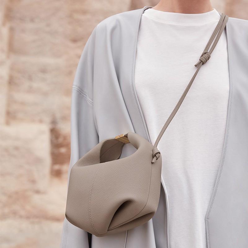 CrossCart Polene Paris Dames Messenger Bag van Echt Leer met één Schouder Without Gift Box