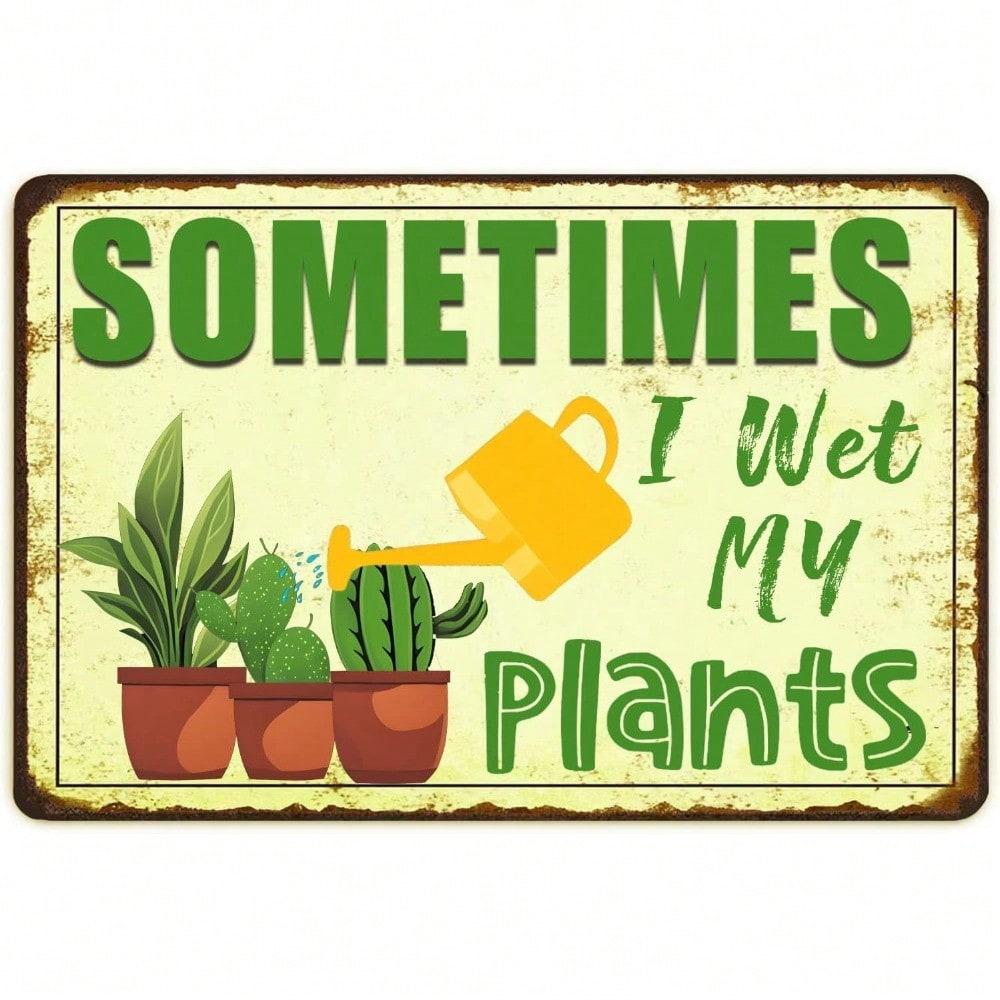 Vintage Metal Wall Art Rustic Tin Sign for Garden Patio Bar Decor Gift разноцветный