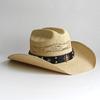 Hollow out European and American western cowboy straw hat men's and women's fashion sunshade straw hat outdoor knight cowboy hat