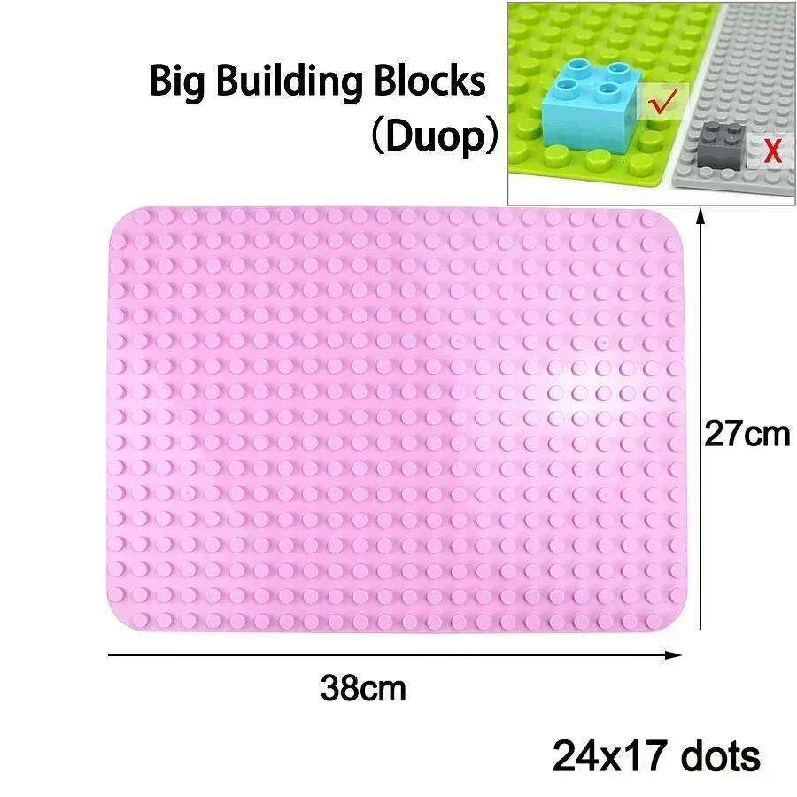 Duploes Velká velikost Základní deska Více velikostí 16x16 8x8 4x4 Cihly Montážní desky Velké částice Figurky Stavební bloky Dětské hračky
