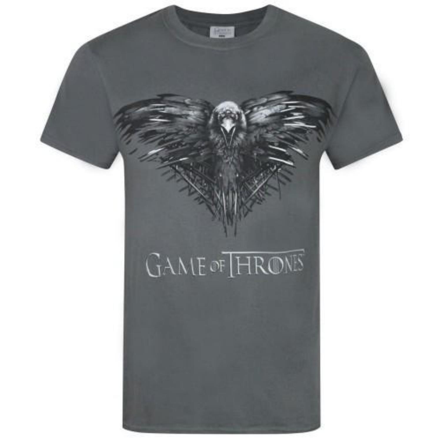 Game of Thrones Official Mens Three Eyed Raven T-Shirt XXXXL