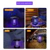 Solar Mosquitos Killer Lamp IP65 Waterproof Portable Mosquito Traps Blue Purple Light for Indoor Outdoor Camping