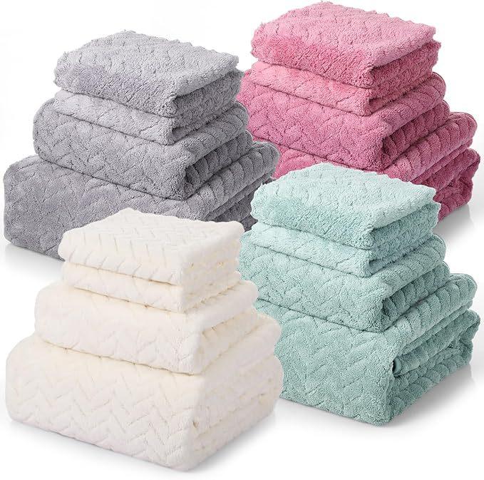 Thickened Absorbent Wheat Ear Coral Fleece Towel Bath Towel