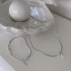 Melliv Silver Ball Point Square Tag Snake Chain Bracelet_mvb08