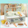 Wooden Mini Simulation Kitchen Utensil Set Children Toys For Imaginative Role Play