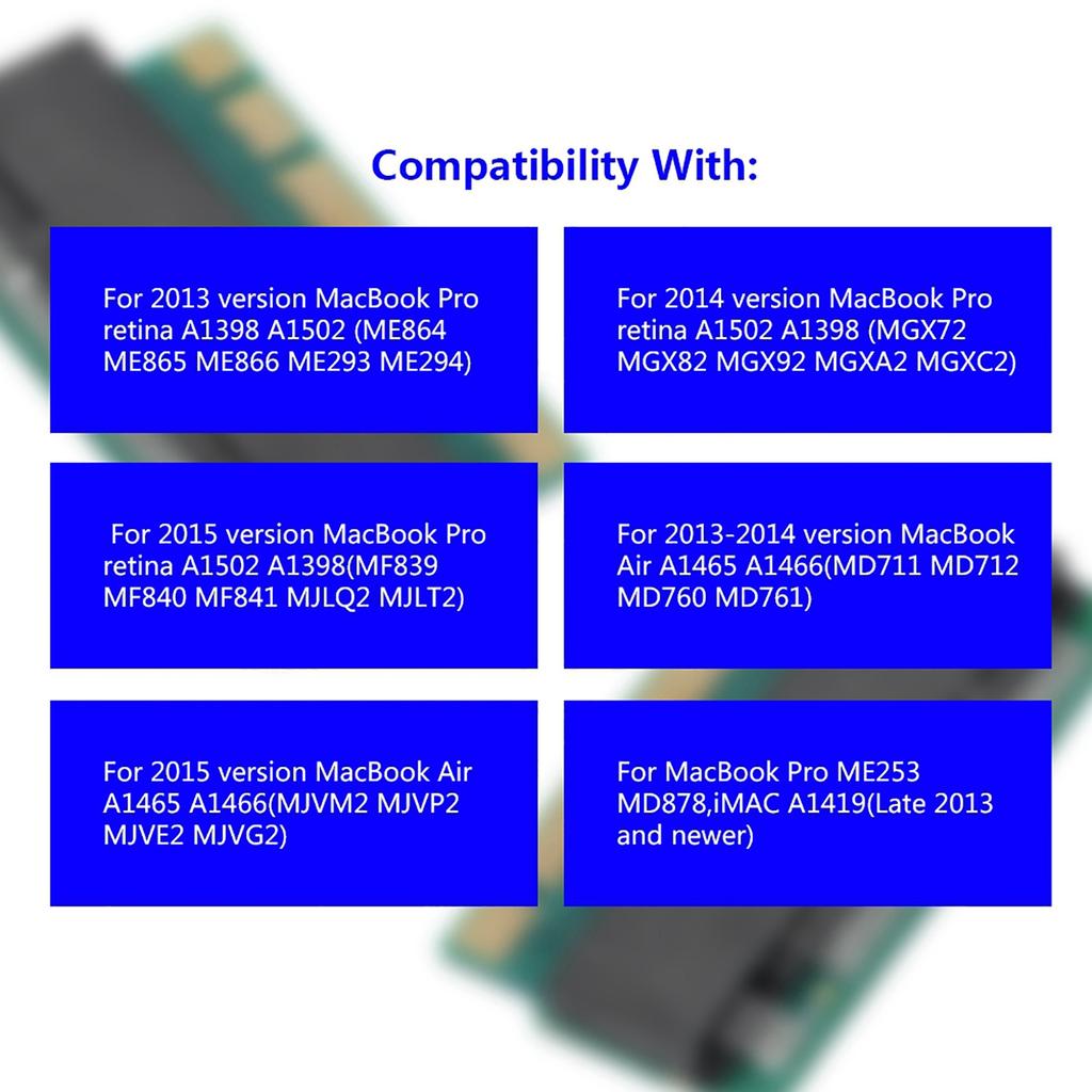 SSD to M.2 NGFF Convert Adapter Interface Card 2013 2014 2015 Suitable for MacBook Air Pro