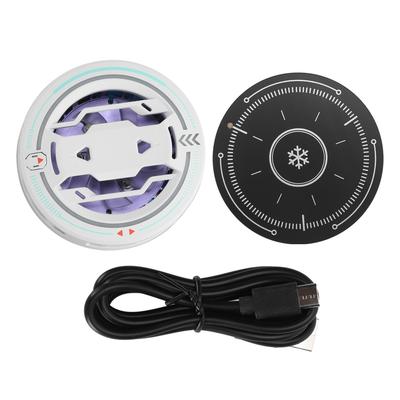 Cell Phone Cooling Fan 3 Speeds Magnetic Semiconductor Mobile Phone Radiator with Light for Playing