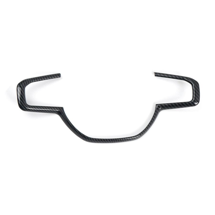 Interior Steering Wheel Frame Cover Trim For Dodge Ram 1500 2018-2022 Carbon Fiber Look