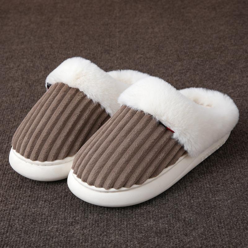 

Plush Shoes, Thickened Slippers, Warm Couple Indoor Cotton Shoes 46-47