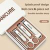 Xiaomi New Nail Set 4/6 Stainless Steel Splash Proof Nail Clippers Set Advanced Home Special Nail Clippers Nail Beauty Tool Set