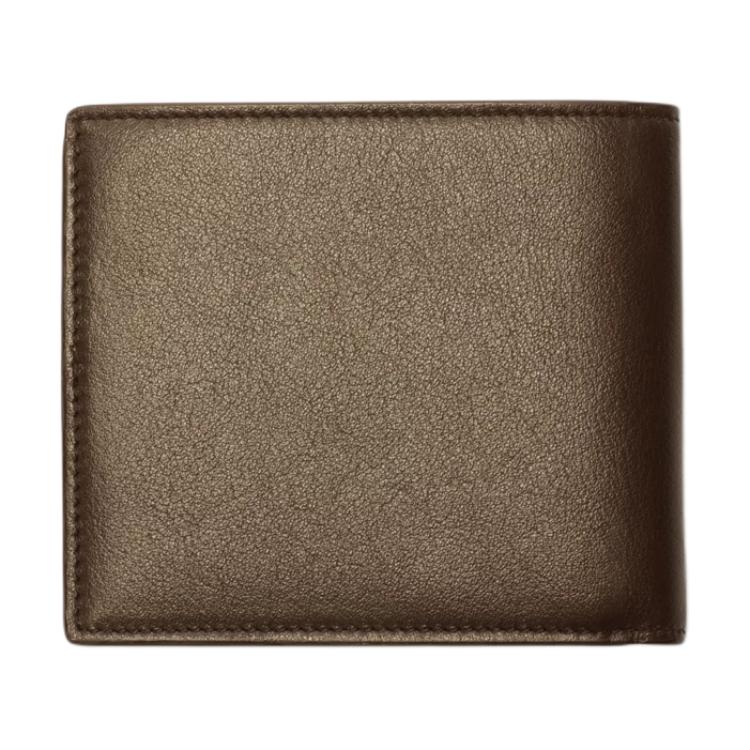 Burberry Pop Check Art Pattern Logo Embossed Double Fold Design Calfskin Wallet Men Wallet Beige 81189831