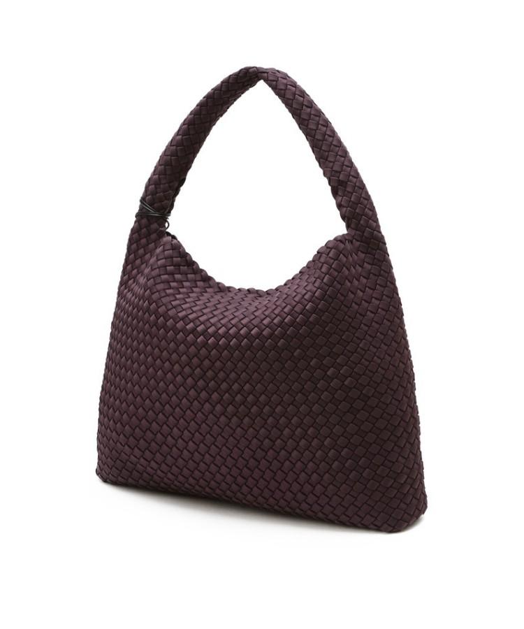 Athe Vanessabruno Purple Neoprene Weaving Shoulder Bag L Aaba6E851U3
