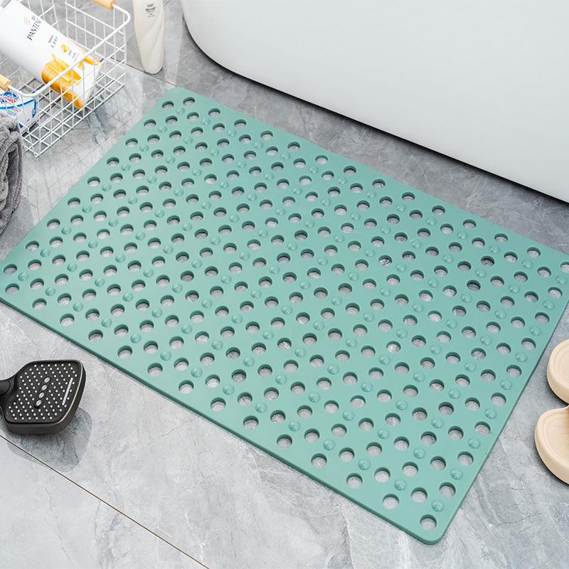 New Odorless Anti-Slip Bathtub Mat with Suction Cups and Multi-Hole Drainage