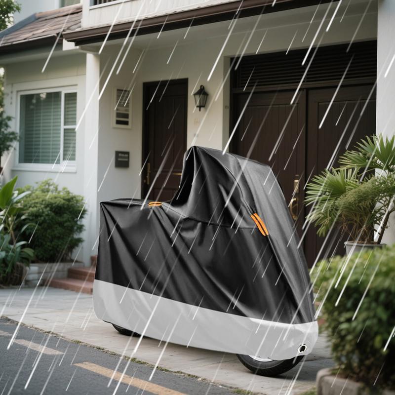 Motorcycle Covers Motorcycle Rain Protector Outdoor Windproof Protective Shade Guard Portable Motorbike Protector For Desert