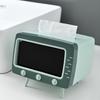 2 in 1 Tissue Box  Desk Box Creative TV Appearance with Phone Stand