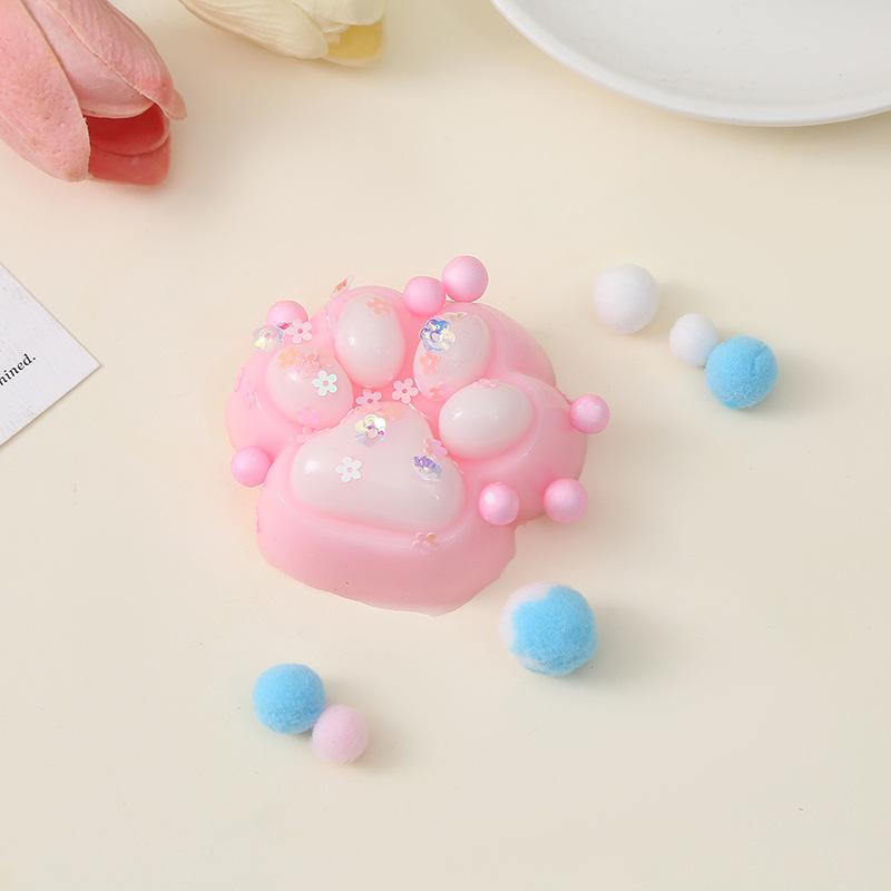 Gheare de Pisică Flocking Squishy Jucărie pentru Ameliorarea Stresului Jucării Senzoriale Fidget Extra Mari pentru Copii Adulți Relaxare Anxietate Strânge Cadou