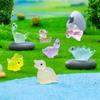 30/50 Stück Kreative Leuchtende Dinosaurierfiguren Leuchtende Mini-Harz-Dinosaurier Spielzeug für Weihnachten Feengarten Dekoration Geschenke